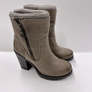 Steve Madden Gray Heeled Boots